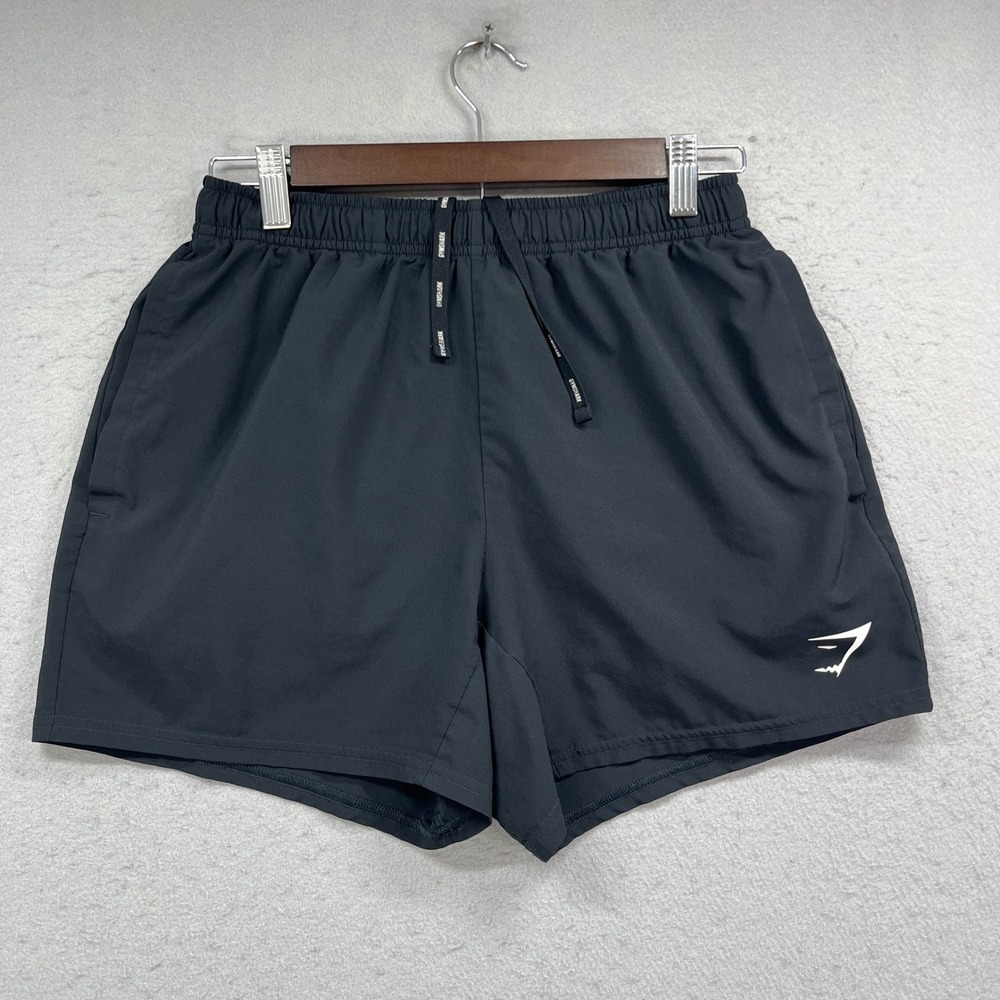 Gymshark Arrival Shorts Mens Small Black Athletic Workout Running Gym Activewear